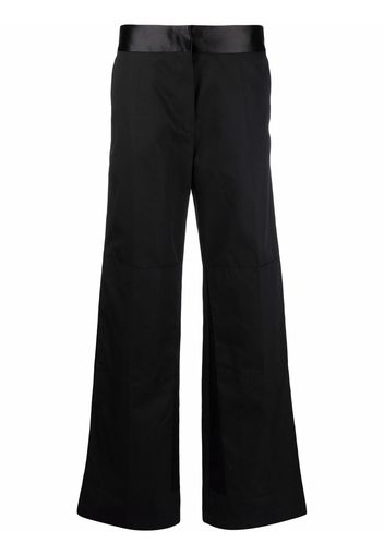 Raf Simons tonal high-waisted trousers - Schwarz