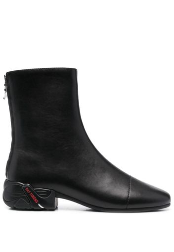 Raf Simons Solaris zip-up ankle boots - Schwarz