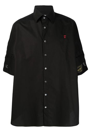 Raf Simons short-sleeve business shirt - Schwarz