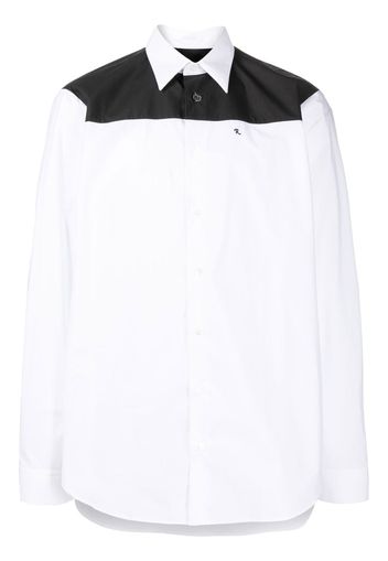 Raf Simons Ghost two-tone shirt - Weiß