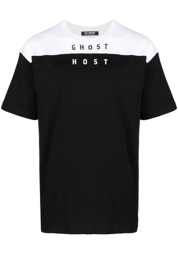 Raf Simons Ghost Host two-tone T-shirt - Schwarz