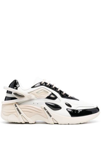 Raf Simons panelled lace-up sneakers - Weiß