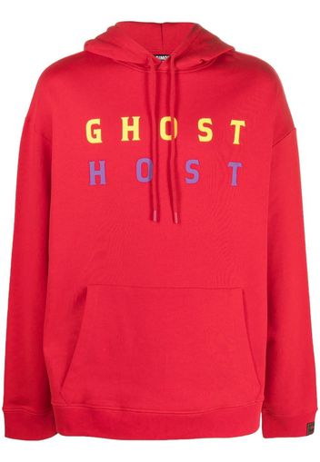 Raf Simons Ghost Host-print hoodie - Rot