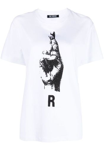 Raf Simons graphic-print cotton T-shirt - Weiß