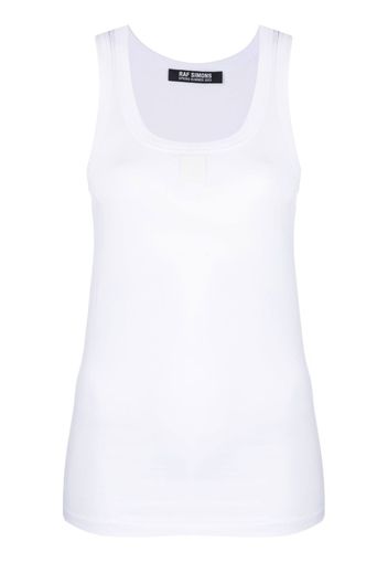 Raf Simons logo-patch tank top - Weiß