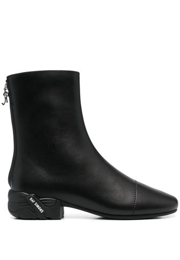 Raf Simons logo-print ankle boots - Schwarz