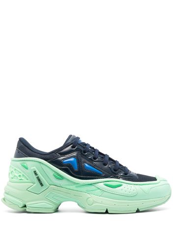 Raf Simons panelled lace-up sneakers - Blau