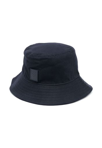 Raf Simons logo-patch bucket hat - Blau