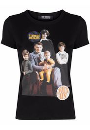 Raf Simons T-Shirt mit Print - Schwarz