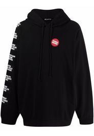 Raf Simons Hoodie mit Patch - Schwarz