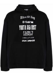 Raf Simons Hoodie mit Patch-Detail - Schwarz
