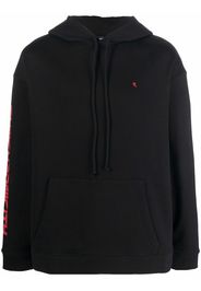 Raf Simons Hoodie mit "Synchronicity"-Print - Schwarz