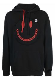 Raf Simons x Smiley Hoodie im Distressed-Look - Schwarz