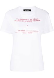 Raf Simons T-Shirt mit Tour-Print - Weiß