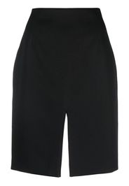 Raf Simons slit detail knee-length skirt - Schwarz