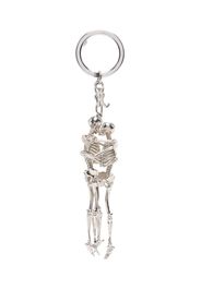 Raf Simons skeleton steel keyring - Silber