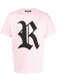 Raf Simons logo print T-shirt - Rosa