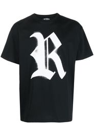Raf Simons logo-print cotton T-shirt - Schwarz