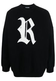 Raf Simons logo-print crew-neck sweatshirt - Schwarz