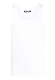 Raf Simons logo-patch cotton tank top - Weiß