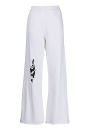 Raf Simons Jogginghose mit grafischem Print - Weiß