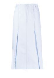 Raf Simons Midirock mit hohem Bund - Blau