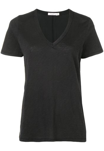 Rag & Bone T-Shirt mit V-Ausschnitt - Schwarz