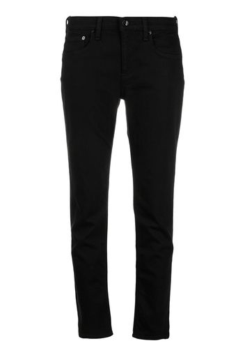 Rag & Bone Schmale Jeans mit halbhohem Bund - Schwarz