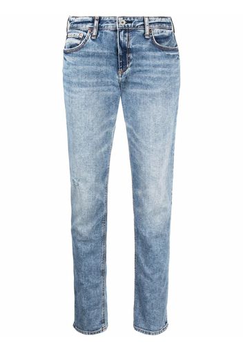 Rag & Bone Jeans mit ausgeblichenem Effekt - Blau