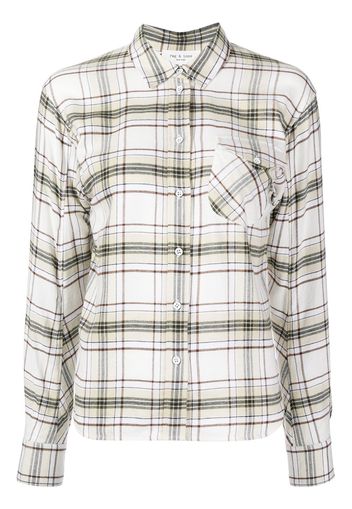 Rag & Bone check-print shirt - Weiß