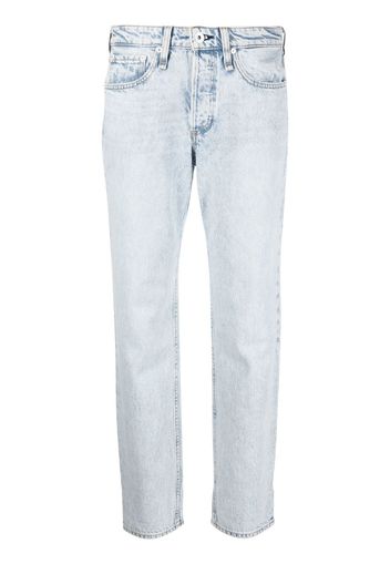 Rag & Bone mid-rise cropped jeans - Blau