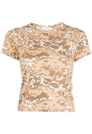 rag & bone camouflage-print short-sleeved T-shirt - Braun