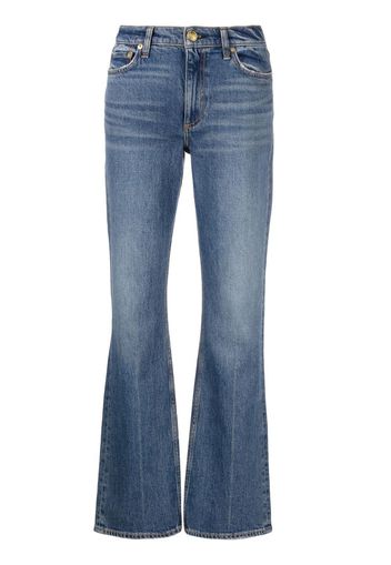 rag & bone flared washed jeans - Blau