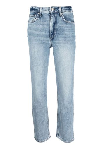 rag & bone straight-leg cut jeans - Blau