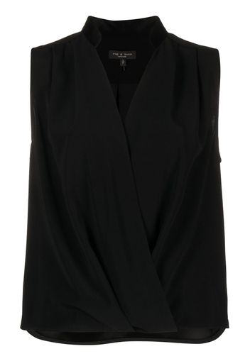 rag & bone Meredith Bluse aus Satin - Schwarz