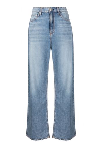 rag & bone straight-leg denim trousers - Blau