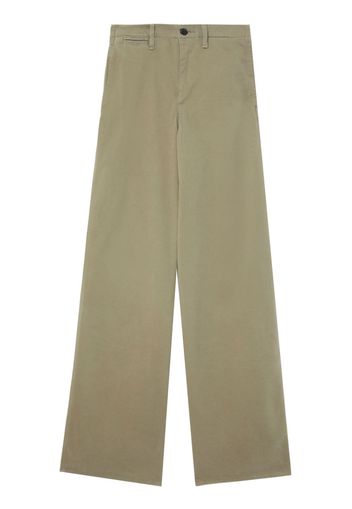 rag & bone wide-leg stretch-cotton trousers - Grün