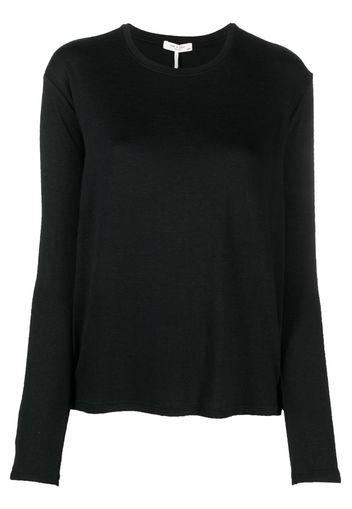 rag & bone long-sleeved knitted T-shirt - Schwarz