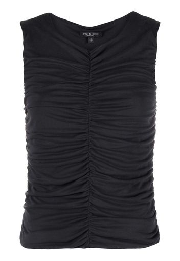 rag & bone ruched tank top - Grau