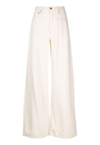 rag & bone Featherweight Sofie wide-leg jeans - Nude