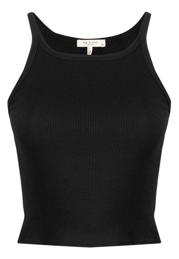 rag & bone racerback ribbed tank top - Schwarz