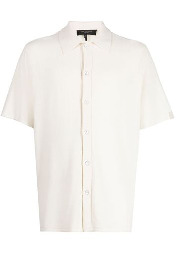 rag & bone cotton-blend plain shirt - Weiß