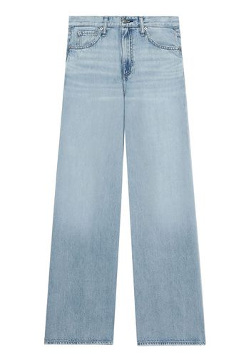 rag & bone Weite Jeans mit Logo-Patch - Blau