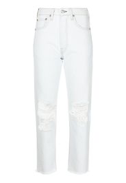 Rag & Bone Maya Slim-Fit-Jeans mit hohem Bund - Blau