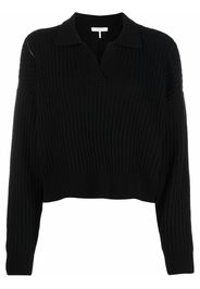 Rag & Bone Gerippter Strickpullover - Schwarz