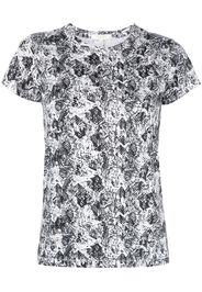 Rag & Bone all-over snakeskin T-shirt - Schwarz