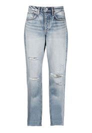 Rag & Bone cropped-leg distressed jeans - Blau