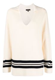 Rag & Bone Oversized-Pullover mit Streifen - Nude