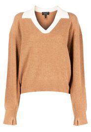 Rag & Bone collared cashmere jumper - Braun