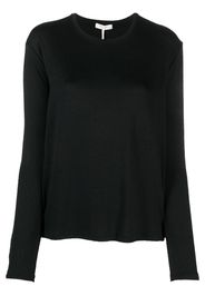 rag & bone long-sleeved knitted T-shirt - Schwarz